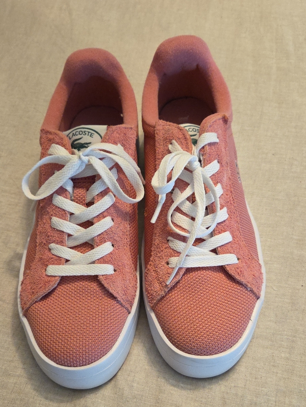 Lacoste Women's Coral Lace-Up Sneakers with White Soles